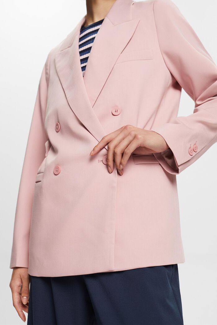 Oversized Double-Breasted Blazer, OLD PINK, detail image number 2