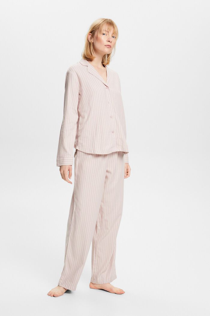 Flannel Pyjama Set, LIGHT PINK, detail image number 1