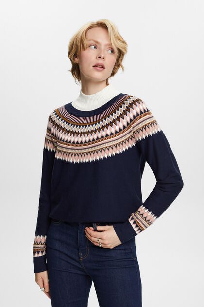 Cotton Jacquard Sweater