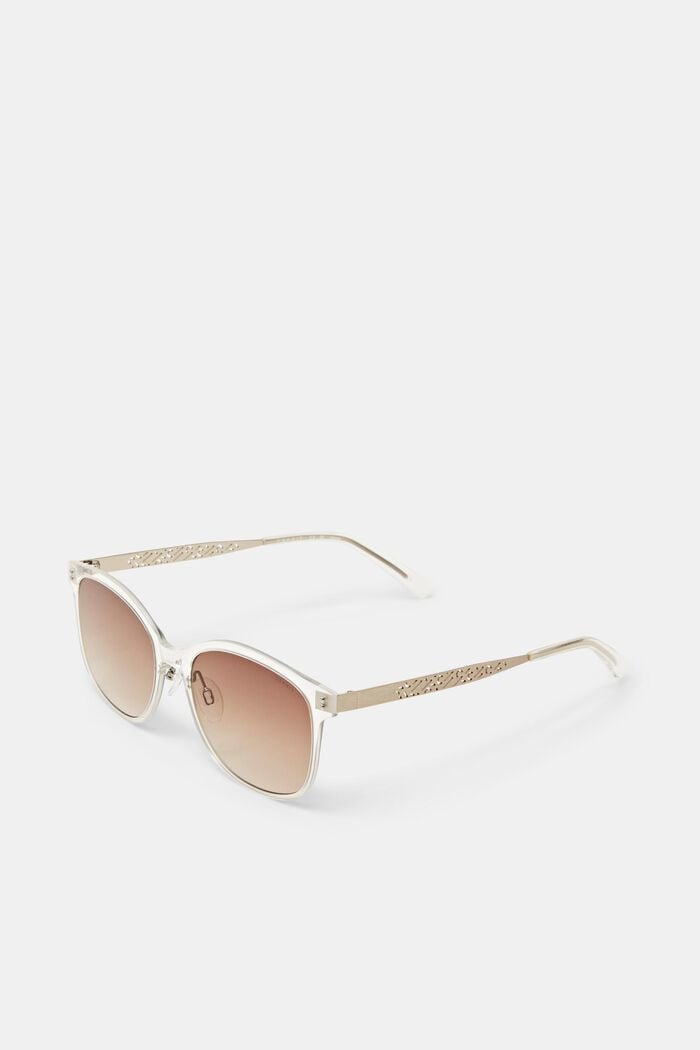 Tinted Square Framed Sunglasses, BROWN, detail image number 0