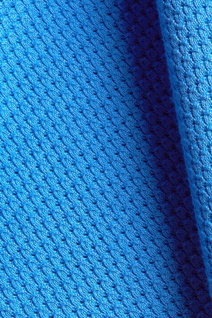 Patterned knit jumper, 100% cotton, INK, detail image number 4