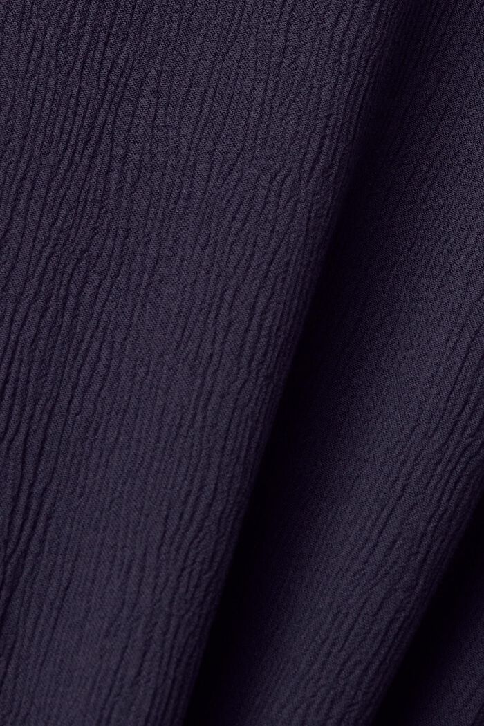 Crinkled blouse with knot detail, NAVY, detail image number 5