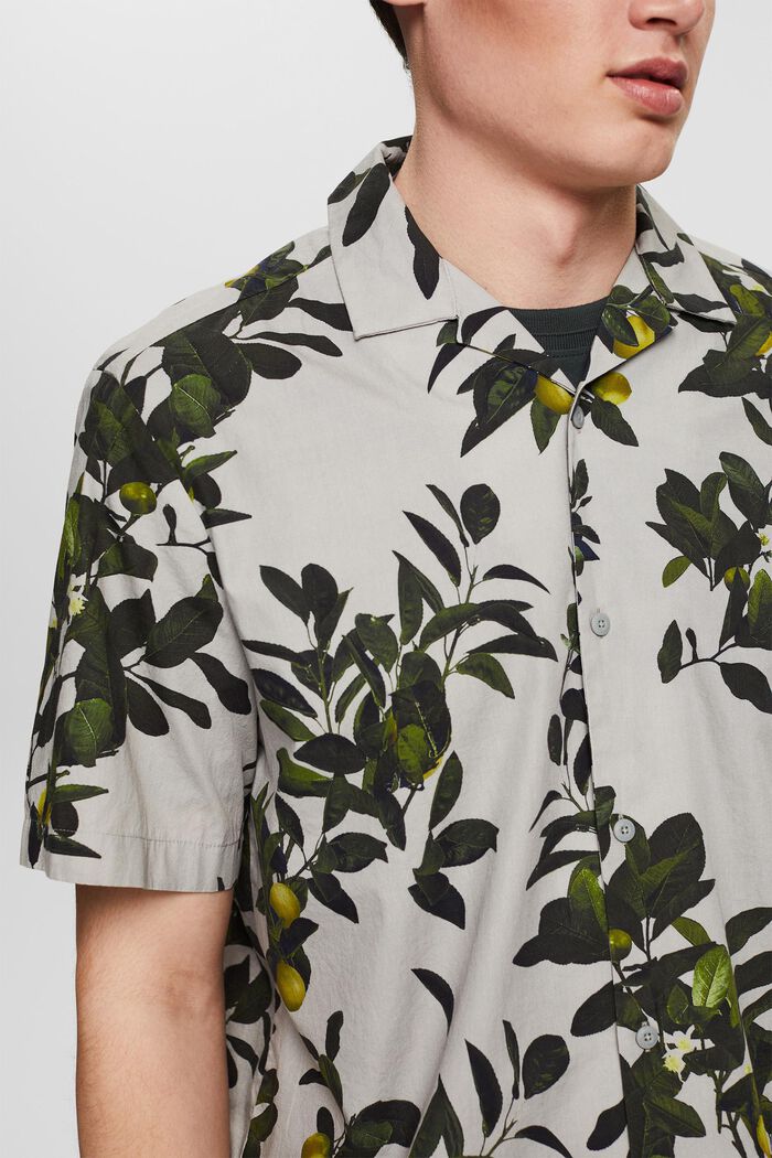 Shirt with a lemon tree print, LIGHT GREY, detail image number 2