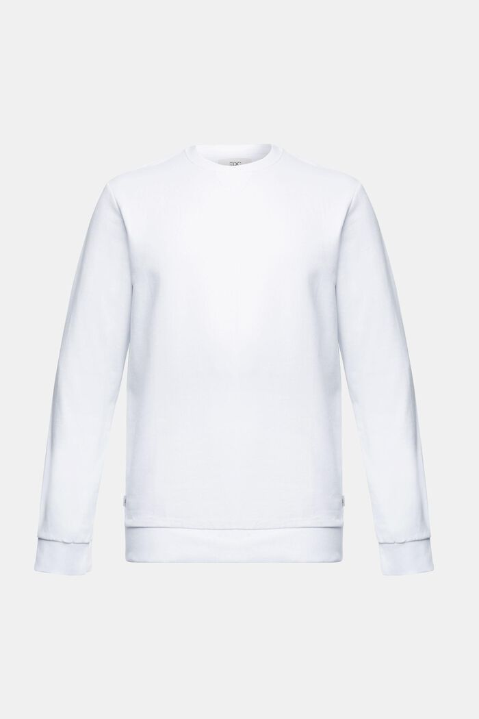 Sweatshirt in 100% cotton, WHITE, detail image number 0