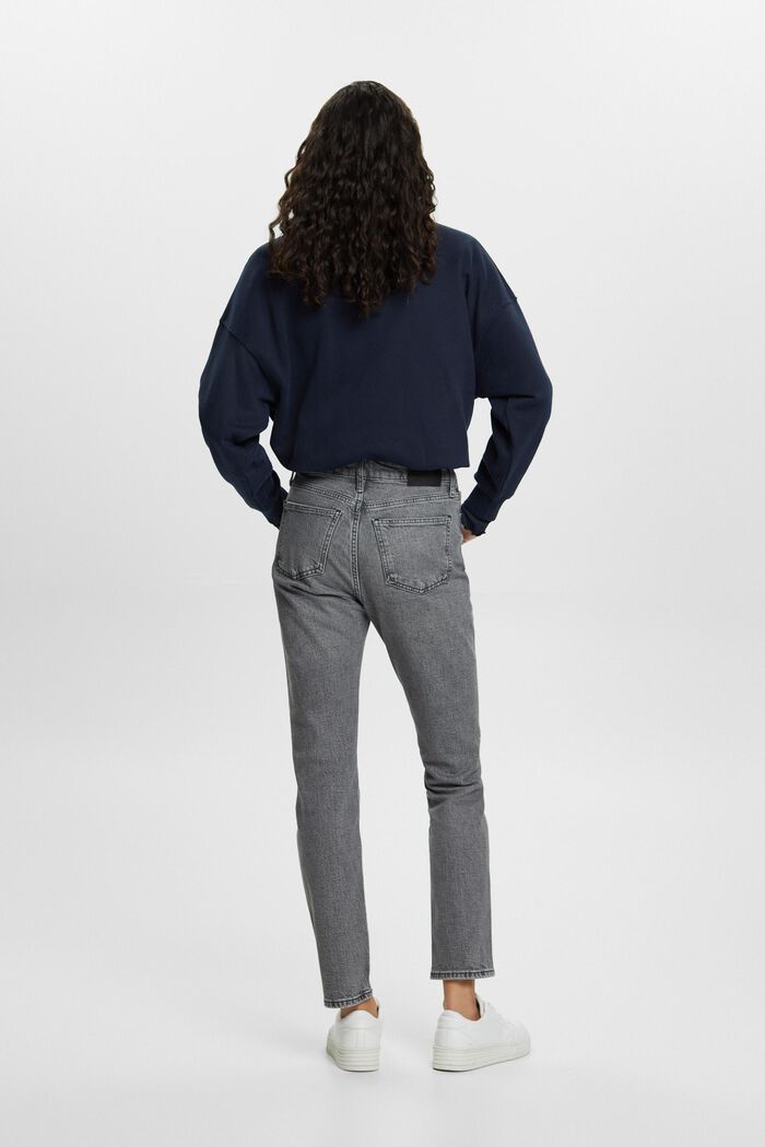 High-rise retro slim fit jeans, GREY MEDIUM WASHED, detail image number 3