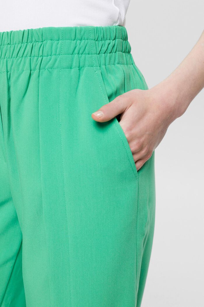 Wide leg trousers, GREEN, detail image number 2