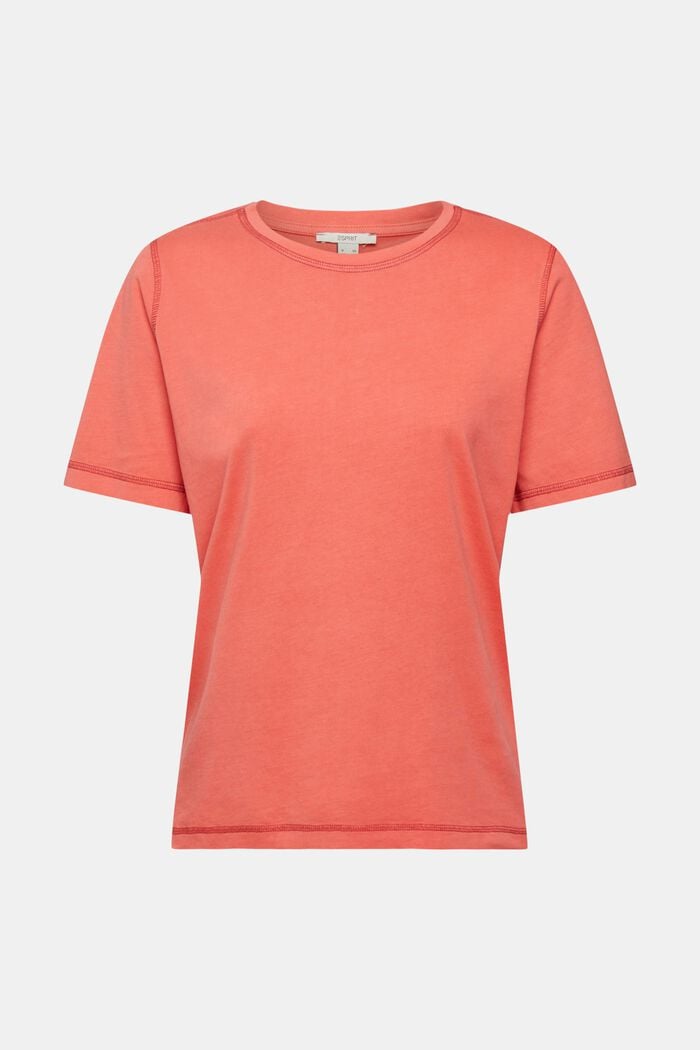 T-shirt, organic cotton, CORAL, overview