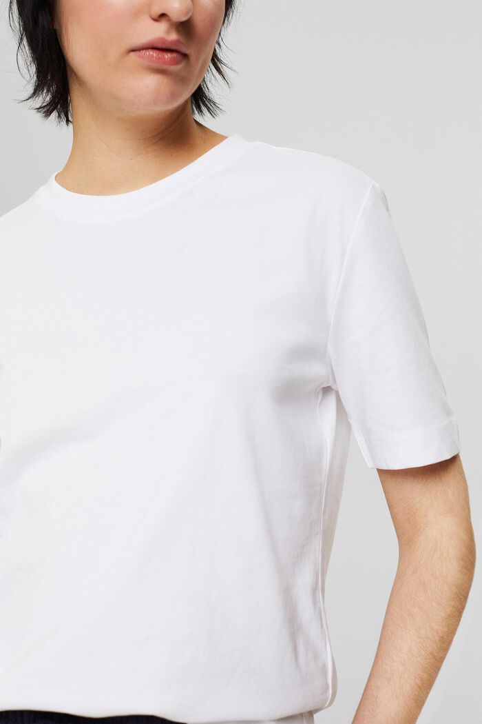 Basic T-shirt made of organic cotton, WHITE, detail image number 2