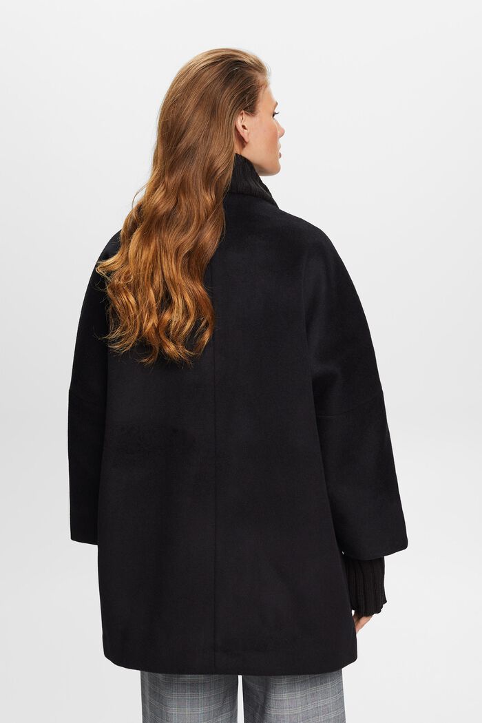 Wool blend jacket with cashmere, BLACK, detail image number 3