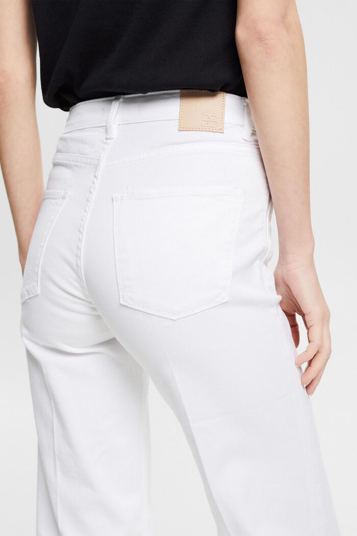Flared trousers with patch pockets, WHITE, detail image number 5