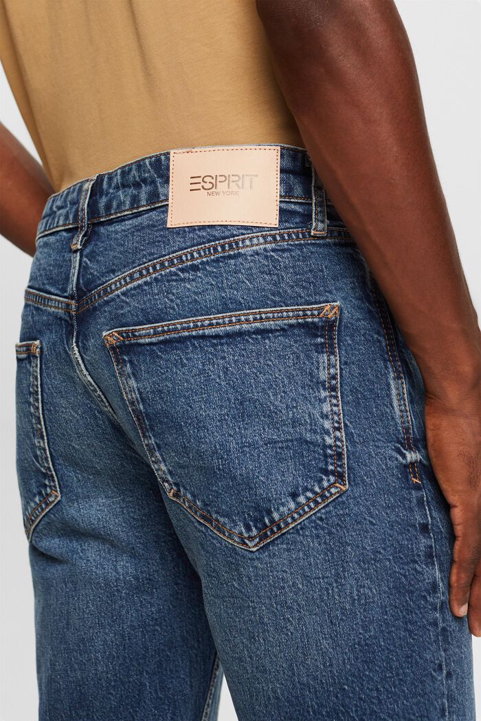 Straight Mid-Rise Jeans, BLUE LIGHT WASHED, detail image number 3