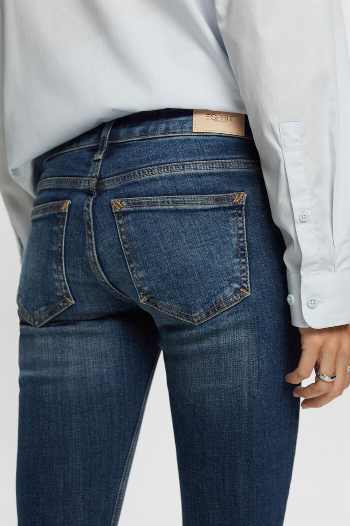 Low-rise skinny jeans, BLUE MEDIUM WASHED, detail image number 4