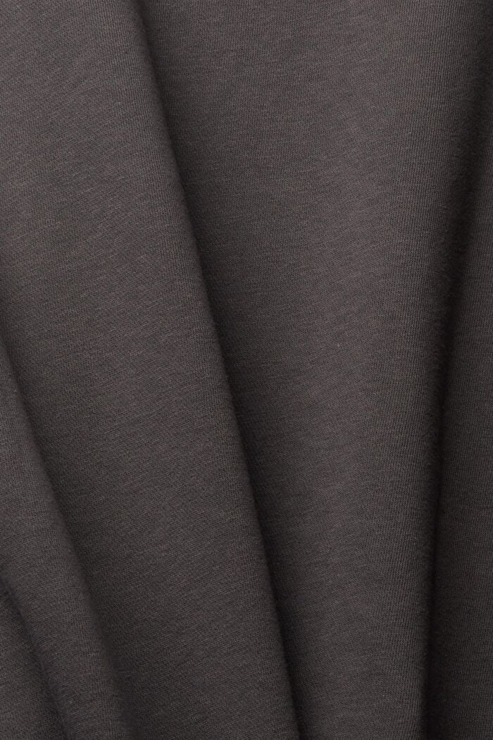 Plain regular fit sweatshirt, BLACK, detail image number 2
