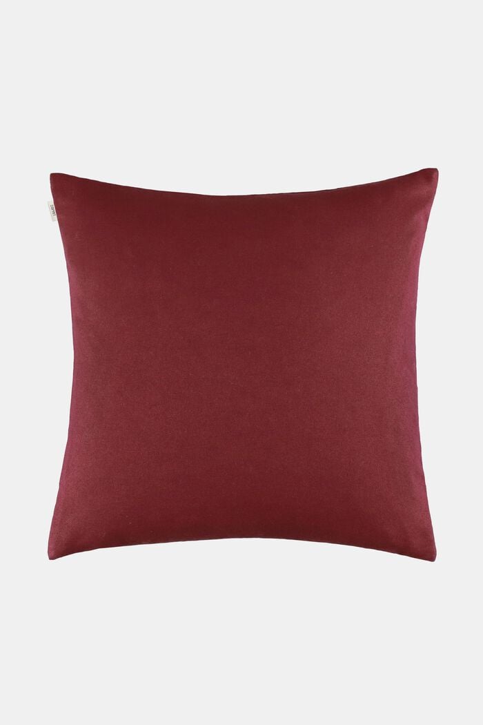 Large, woven lounge cushion cover, DARK RED, detail image number 3