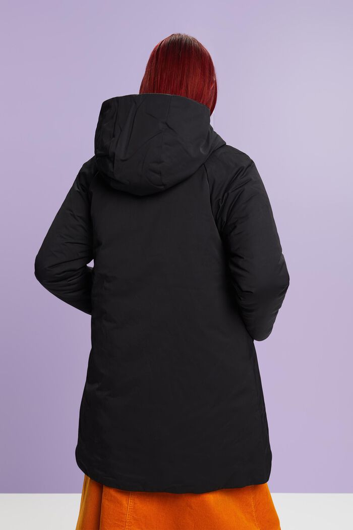Reversible Puffer Coat, BLACK, detail image number 4