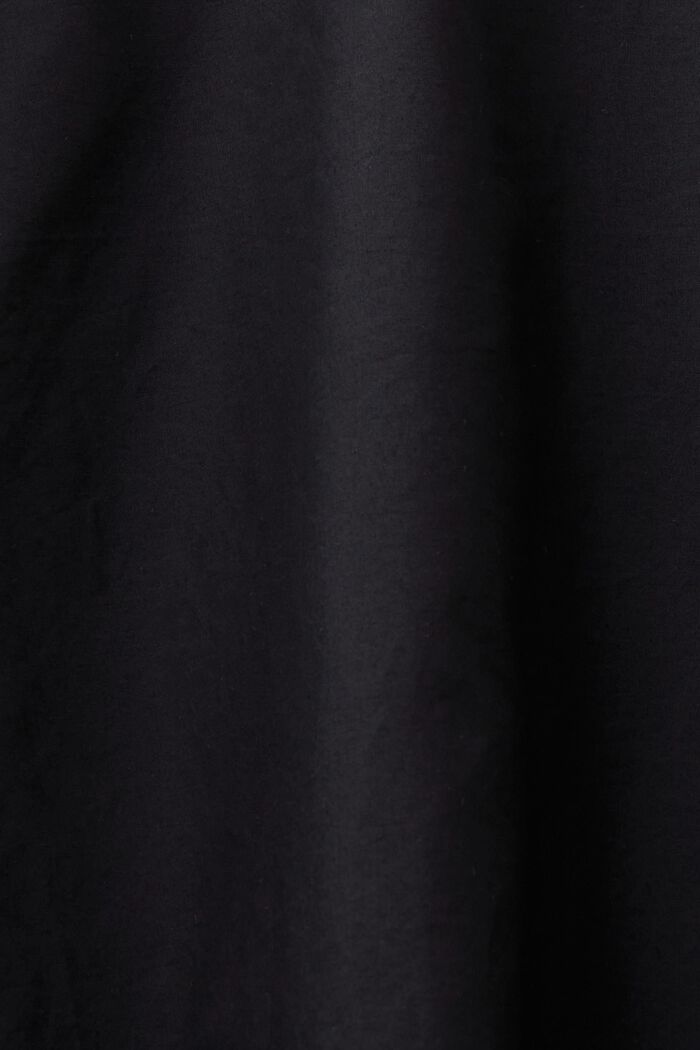 Embroidered Bell Sleeve Blouse, BLACK, detail image number 4
