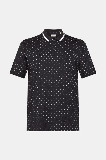 Polo shirt with all-over pattern