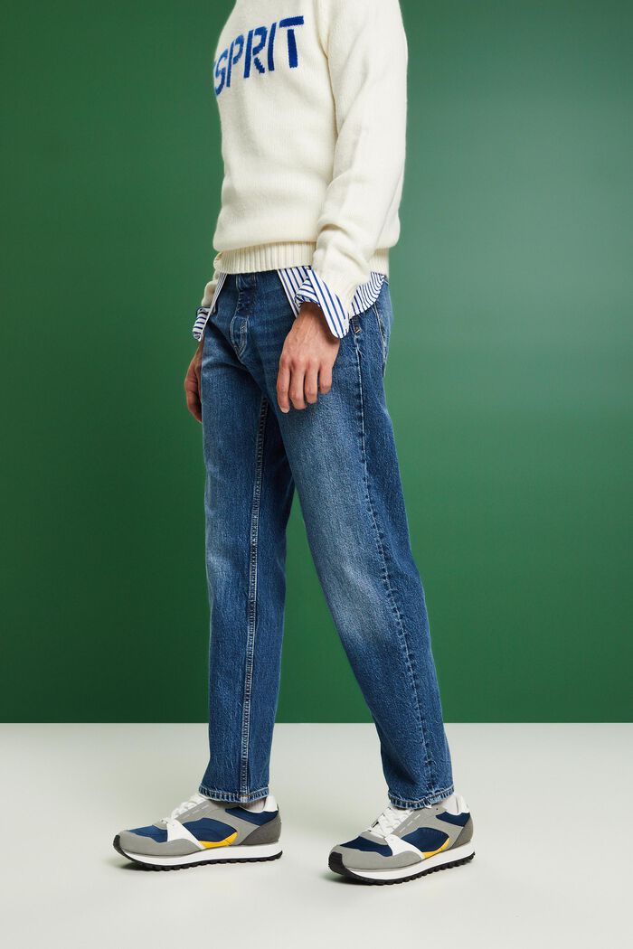Mid-Rise Retro Relaxed Jeans, BLUE MEDIUM WASHED, detail image number 0