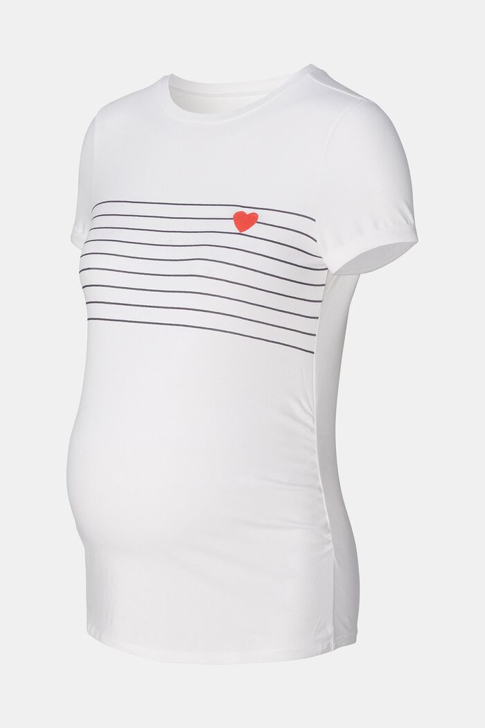 MATERNITY Striped T-Shirt, BRIGHT WHITE, detail image number 5