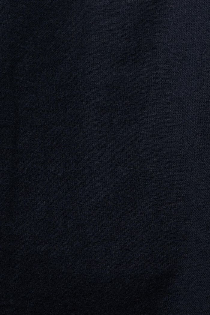 Cotton Flannel Shirt, PETROL BLUE, detail image number 5