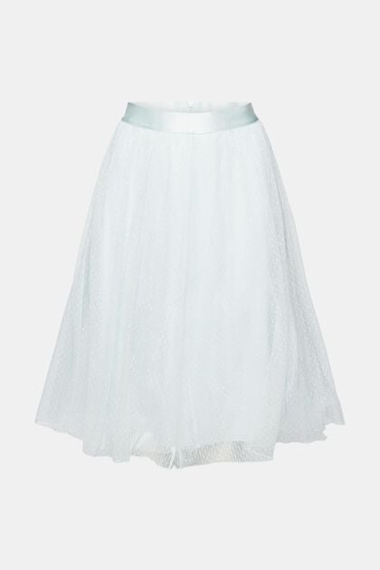 Midi skirt with glitter effect