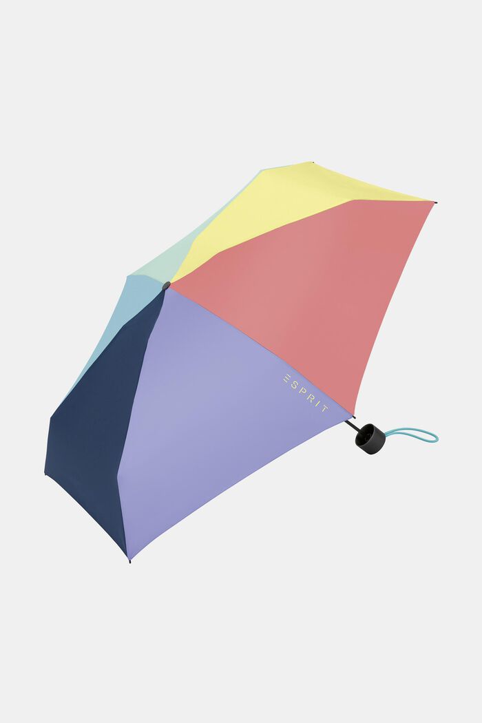 Pocket umbrella in multi-coloured design, ONE COLOR, detail image number 0