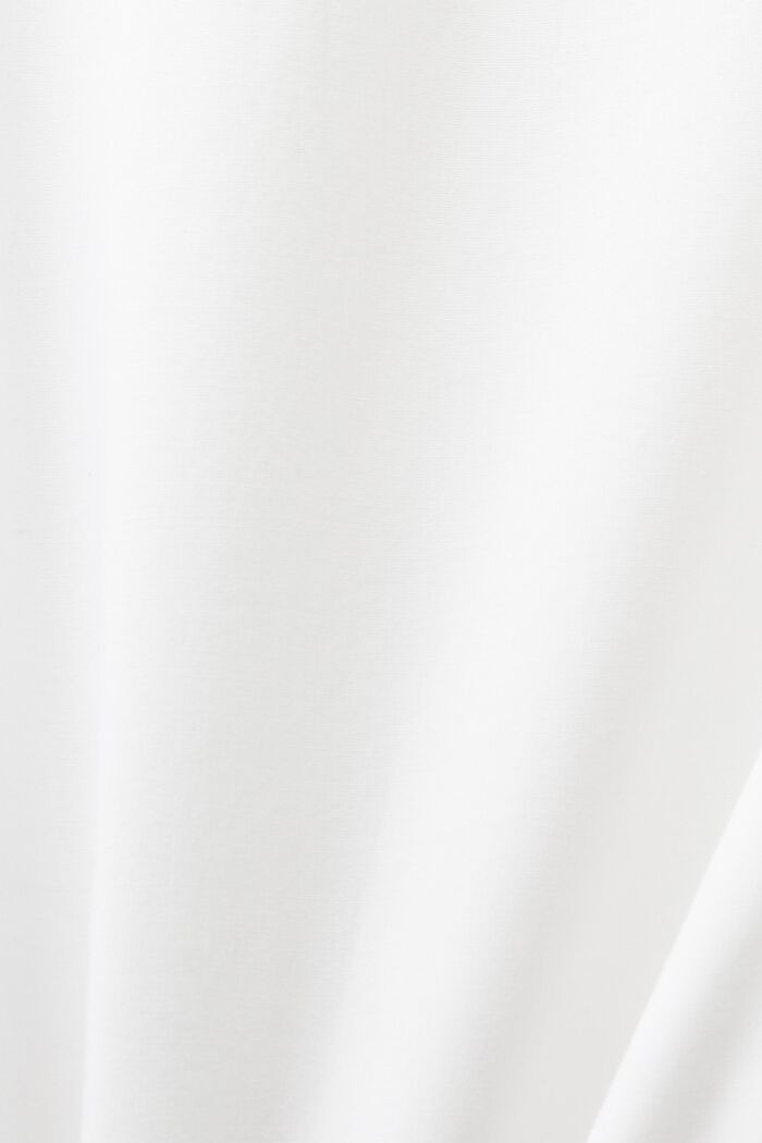 Long-Sleeve Poplin Shirt, WHITE, detail image number 5