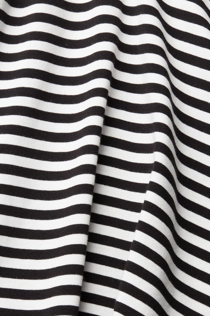 Striped strappy top made of blended cotton, BLACK, detail image number 6