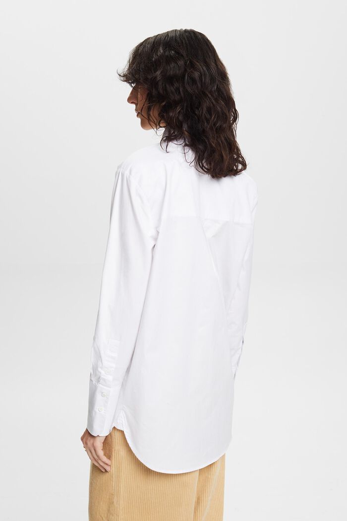 Loose Fit Shirt Blouse, WHITE, detail image number 4