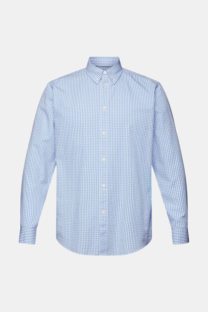 Vichy button-down shirt, 100% cotton