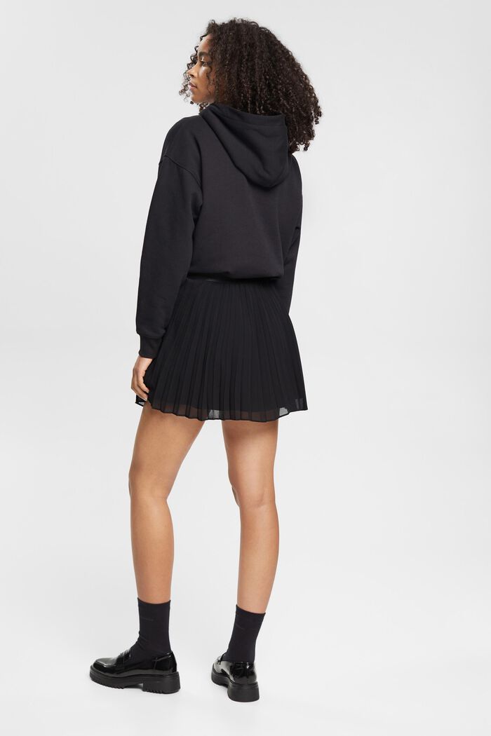 Pleated mini skirt, BLACK, detail image number 3