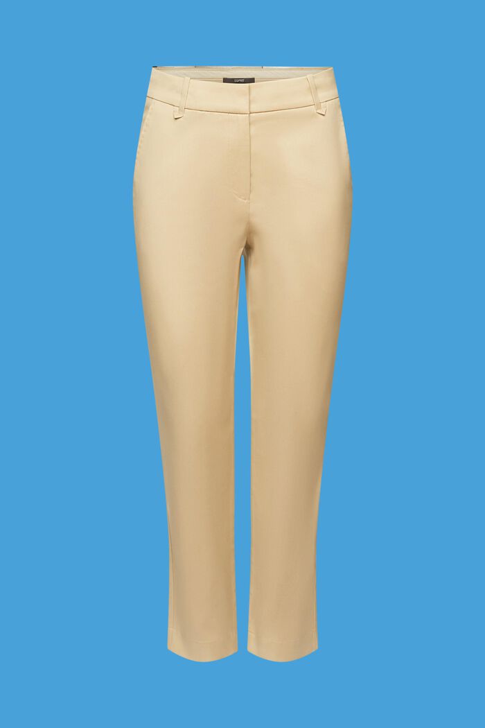 High-rise slim fit trousers, SAND, detail image number 6