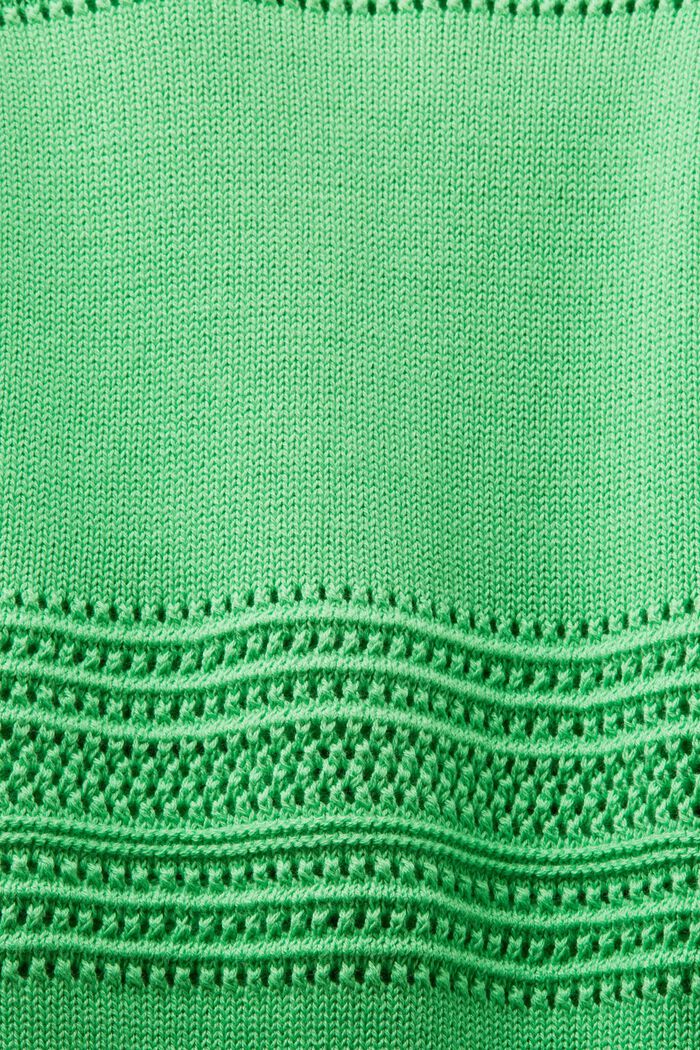 Mesh Sleeveless Sweater, CITRUS GREEN, detail image number 5