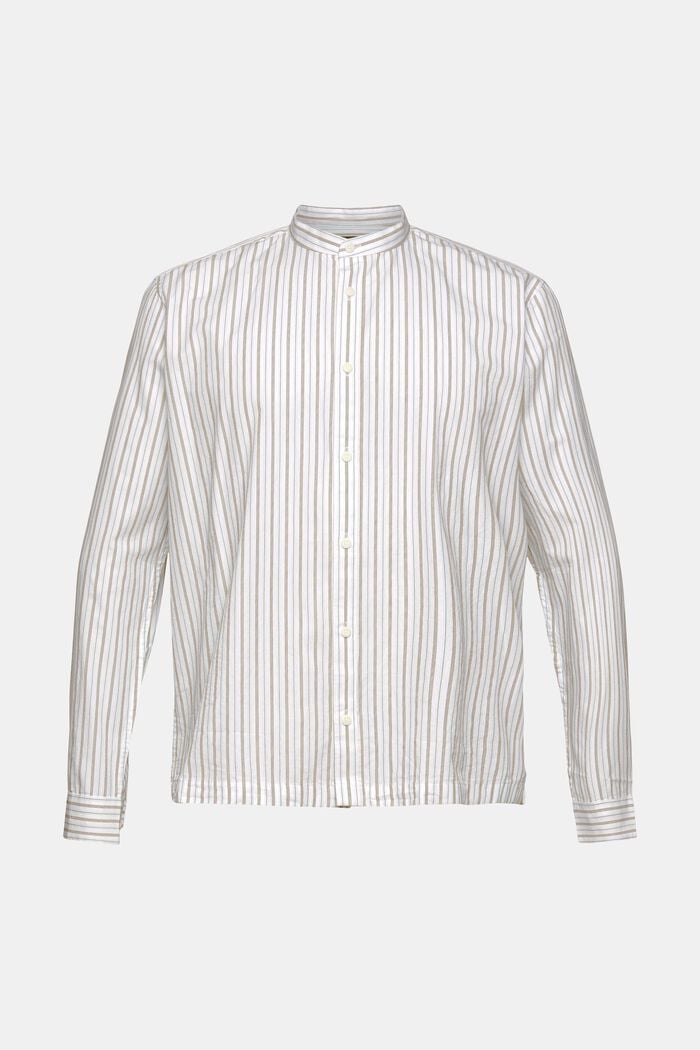 Shirt with striped pattern, WHITE, detail image number 5