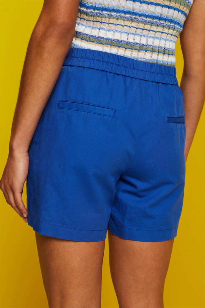 Pull-on shorts, linen-cotton blend, INK, detail image number 2