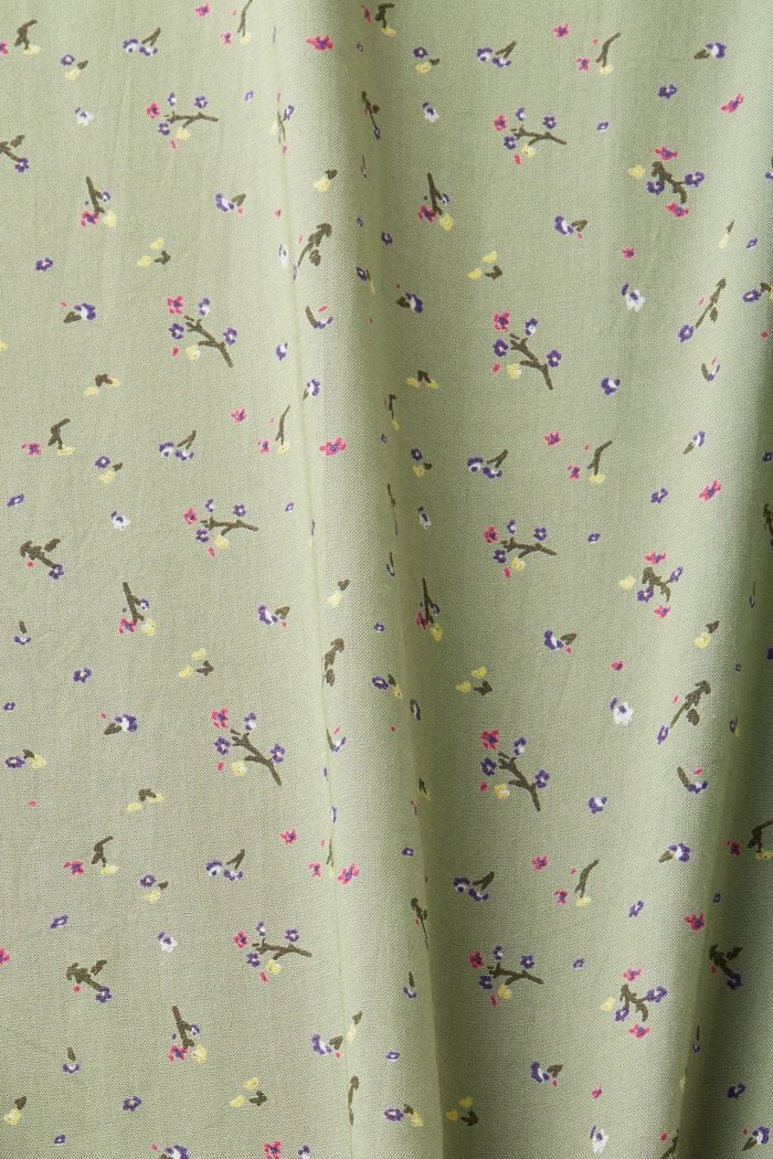 Patterned blouse, LENZING™ ECOVERO™, LIGHT KHAKI, detail image number 4