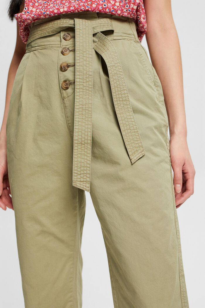 Chinos with a visible button placket, LIGHT KHAKI, detail image number 2