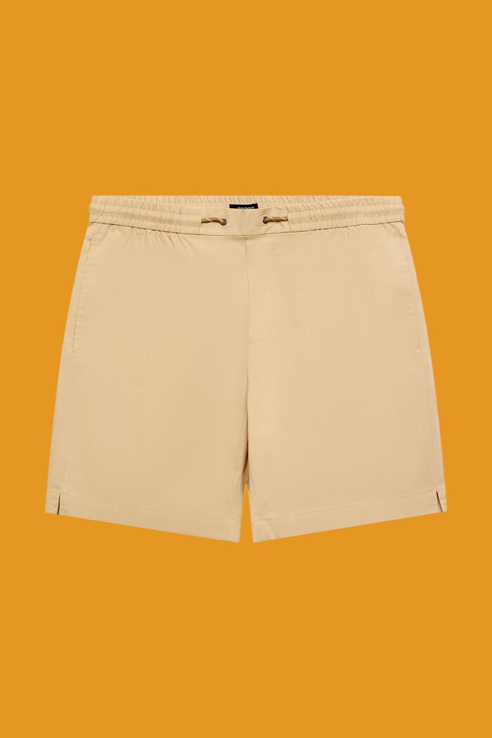 Cotton Poplin Pull On Shorts, SAND, detail image number 7