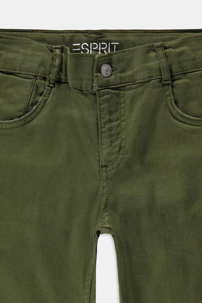 Bermuda shorts with an adjustable waistband, made of recycled material, OLIVE, detail image number 2