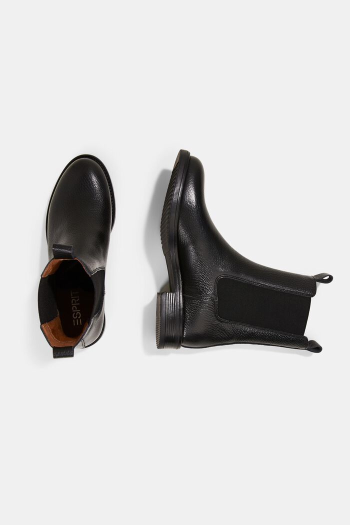 Smooth leather Chelsea boots, BLACK, detail image number 1