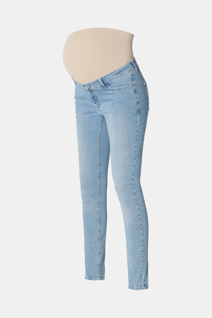 Skinny fit jeans with over-the-bump waistband, LIGHT WASHED, detail image number 5