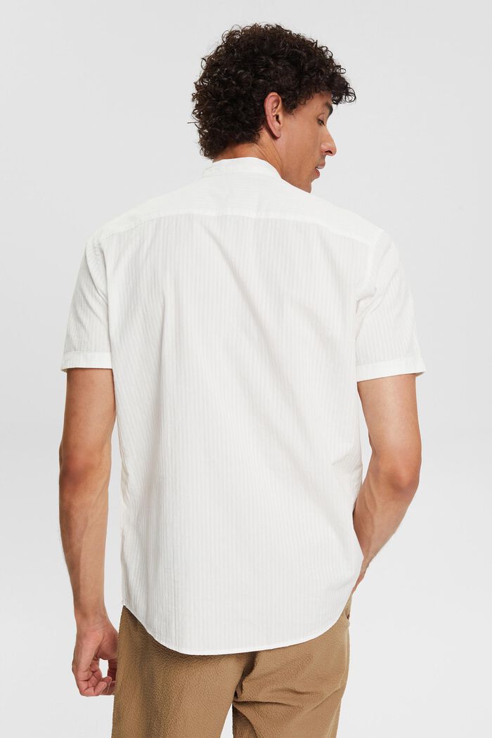 Shirt with a band collar, OFF WHITE, detail image number 4