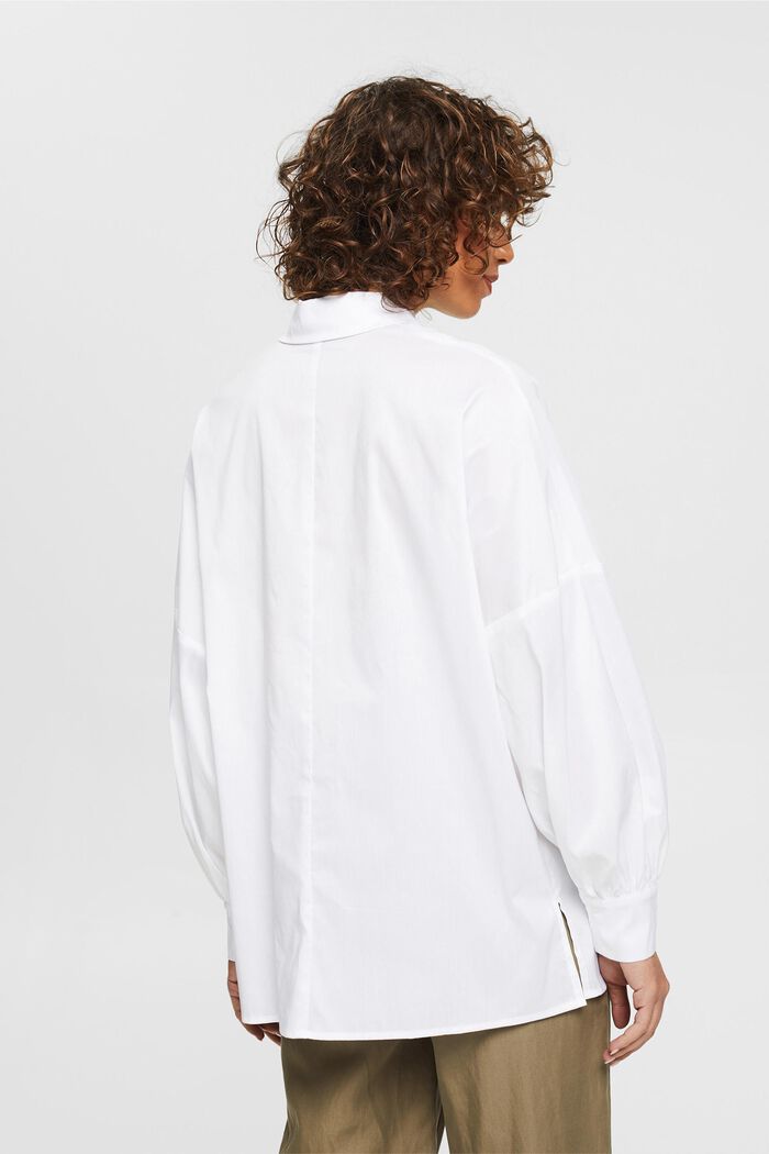 Blouse in an oversized look, WHITE, detail image number 3