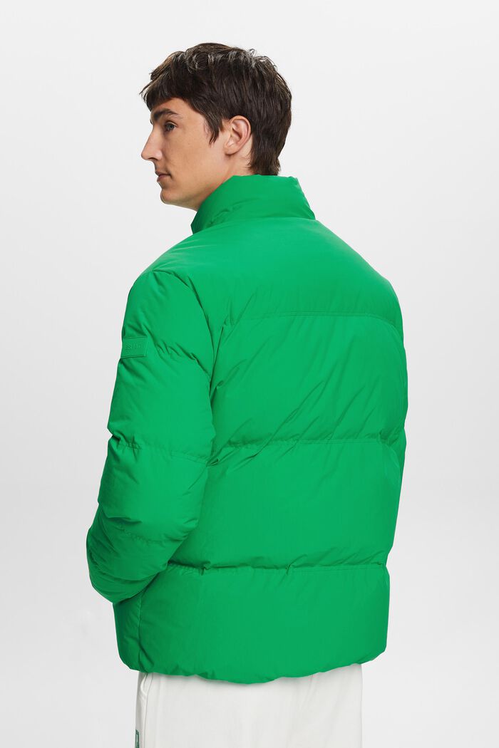 Recycled: puffer jacket with down, GREEN, detail image number 1