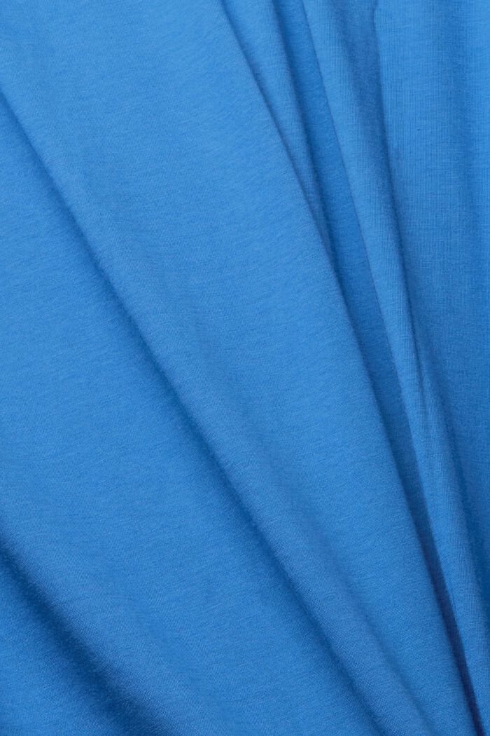 Jersey v-neck t-shirt, BLUE, detail image number 5