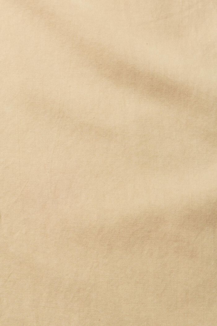 Containing TENCEL™: Trench coat with a zip, SAND, detail image number 5
