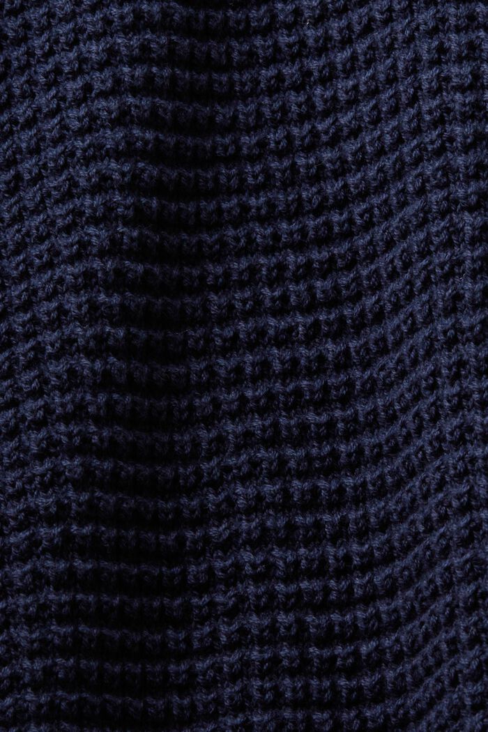 Textured Knit Sweater, NAVY, detail image number 4