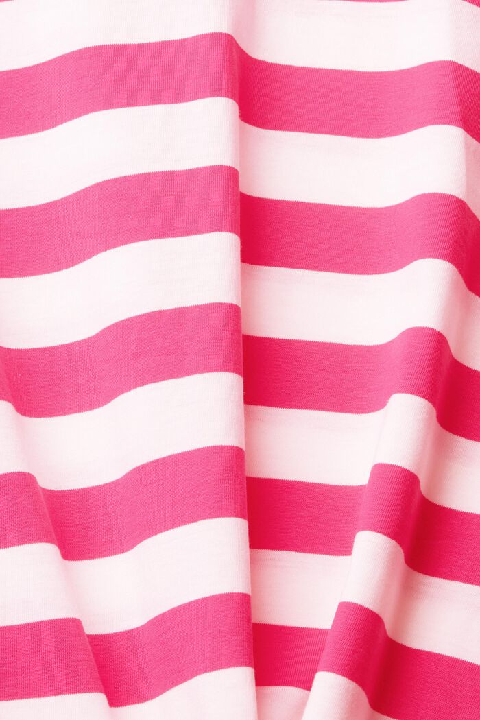 Striped long-sleeved top, PINK FUCHSIA, detail image number 1