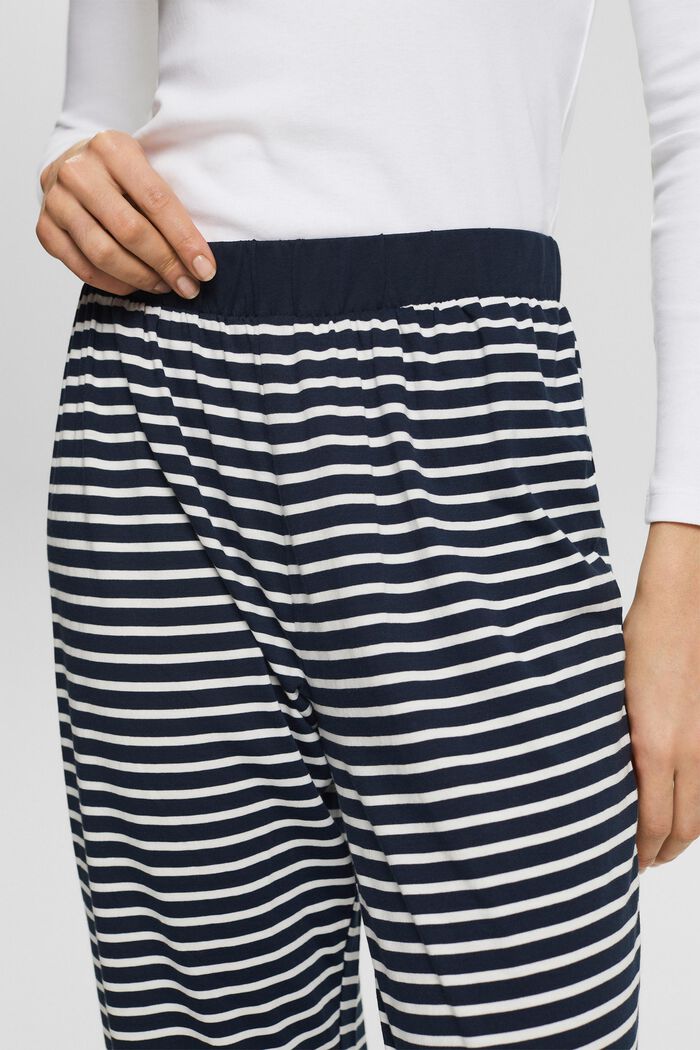 Striped  Pull-On Pajama Pant, NAVY, detail image number 4