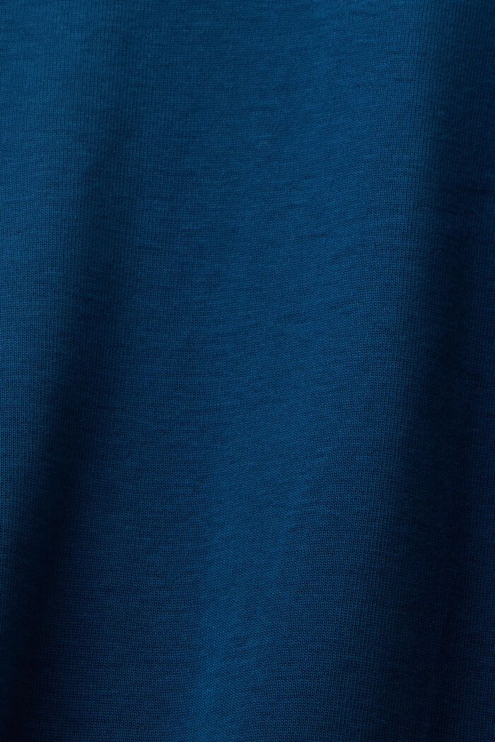 Organic Cotton Logo Long Sleeve, PETROL BLUE, detail image number 6
